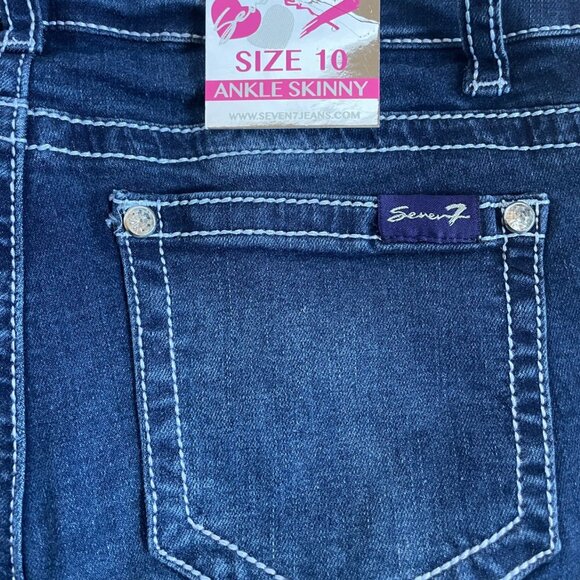 Seven7 Girls Skinny Jeans Size 10 - Picture 8 of 10
